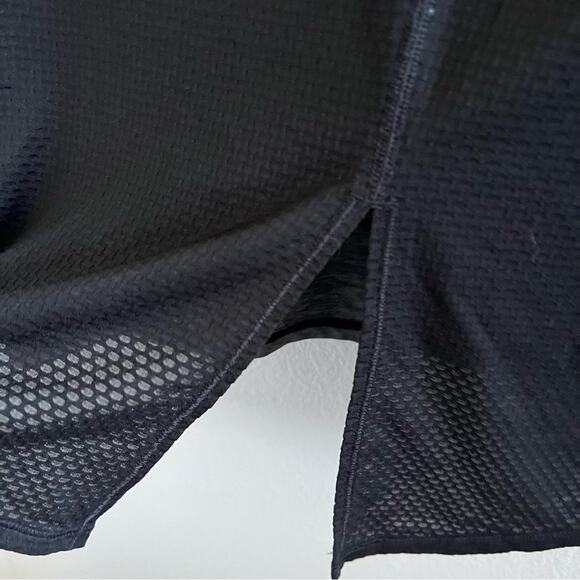 The North Face Black Gray Mixed Media mesh T-shirt Tee Flash Dry Large - Picture 7 of 8